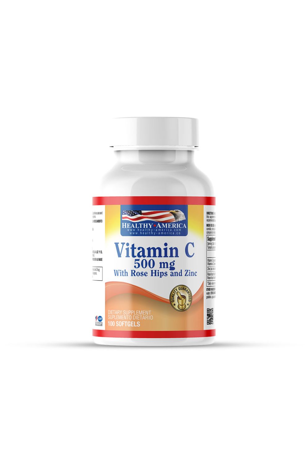 VITAMIN C 500 MG W ROSE 100S